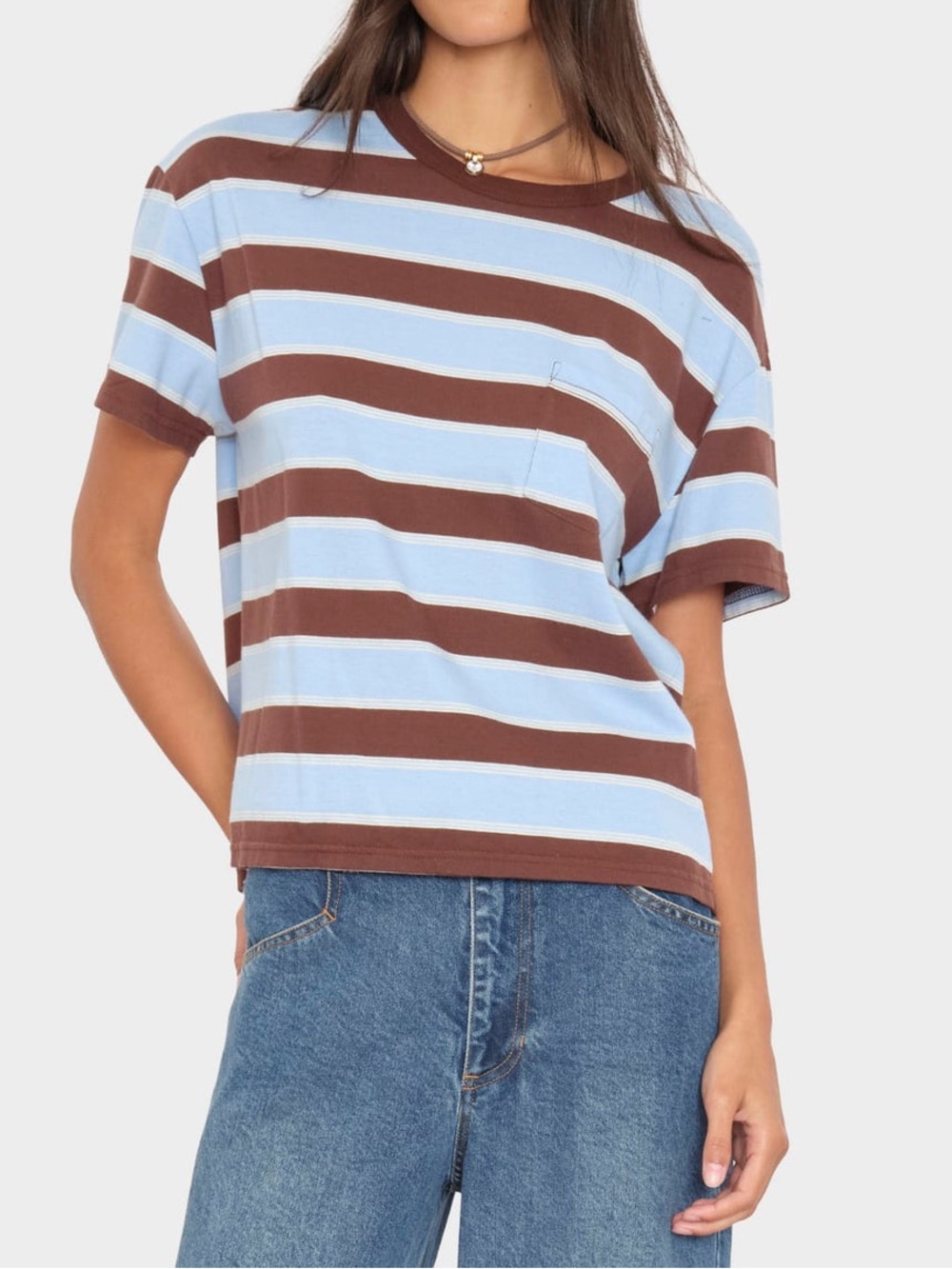 EUC Xirena Paulina Tee in Topaz Sky Stripe size S
